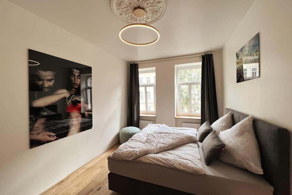 Soul-Apartment Balkon Privatparkplatz 2 Boxspringbetten 55Zoll Tv Wlan Лейпциг Екстер'єр фото